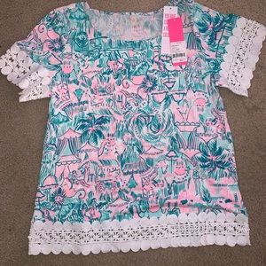 Lilly Pulitzer Hayes Top Bright Agate